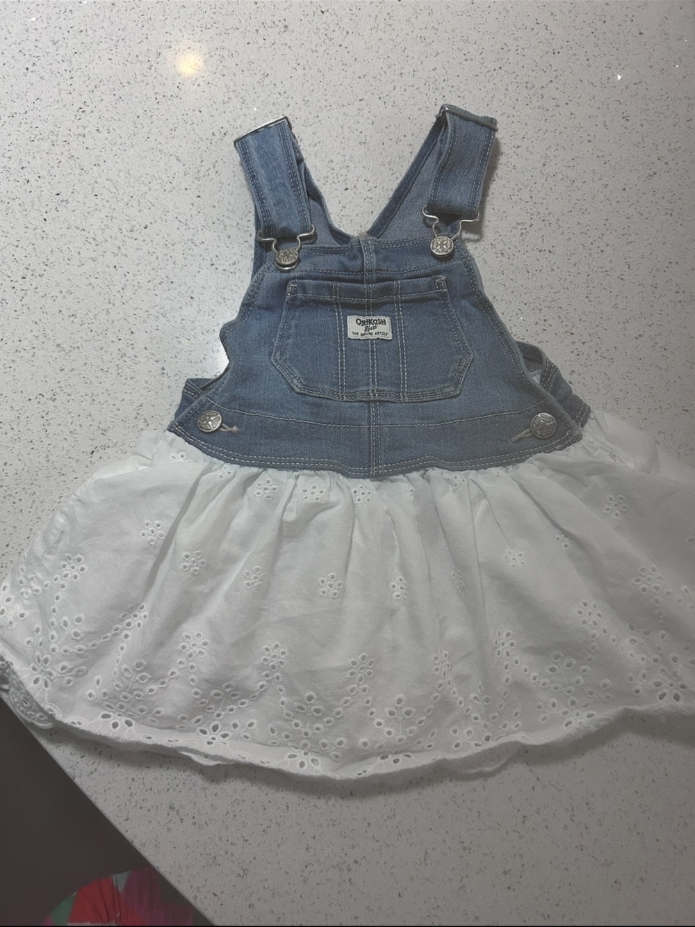 Osh kosh overall dress EUC 12m